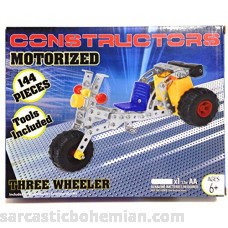 Motorized Build It Yourself Metal Three Wheeler Car Kit B01MSO83SX